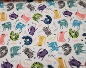 Premium Flannel Fabric - Pawsitively Prrrfect Premium  - By the yard - 100% Cotton Flannel