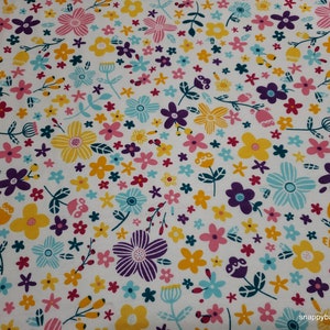 Flannel Fabric Girl Power Floral By the Yard 100% Cotton Flannel image 3