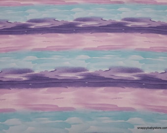 Flannel Fabric - Watercolor Ombre Cool - By the yard - 100% Cotton Flannel
