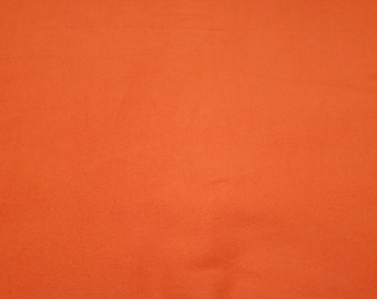 Flannel Fabric - Vibrant Orange - By the yard - 100% Cotton Flannel
