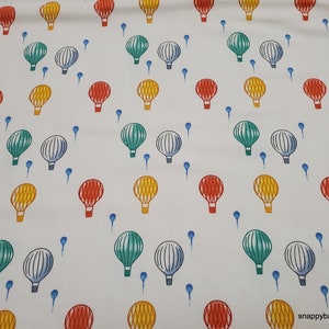 Flannel Fabric - Up Up Away Balloon - By the yard - 100% Cotton Flannel