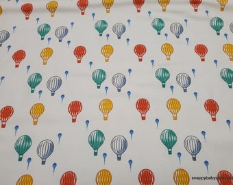 Flannel Fabric - Up Up Away Balloon - By the yard - 100% Cotton Flannel