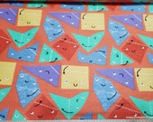Flannel Fabric - Origami Friends - By the Yard - 100% Cotton Flannel