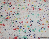 Flannel Fabric - Paint Splatter - By the Yard - 100% Cotton Flannel