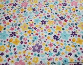 Flannel Fabric - Girl Power Floral - By the Yard - 100% Cotton Flannel