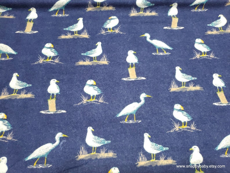 Flannel Fabric Beach Navy Luxe by the Yard 70% Rayon 30 - Etsy