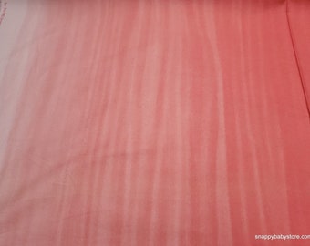 Flannel Fabric - Ombre Coral - By the yard - 100% Cotton Flannel