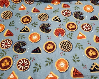 Remnant Flannel Fabric - Pumpkin Pie - Choose your Size - 100% Cotton Flannel