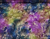 Premium Flannel Fabric - Moonlight Textures Splash Teal Purple Metallic - By the Yard - 100% Cotton Premium Flannel