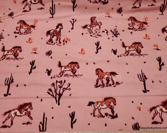 Flannel Fabric - Wild Spirit Horses - By the Yard - 100% Cotton Flannel