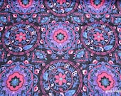 Flannel Fabric - Warm Sunset Medallion - By the yard - 100% Cotton Flannel