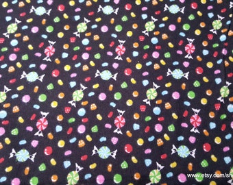 Flannel Fabric - Multi Color Candy - By the yard - 100% Cotton Flannel