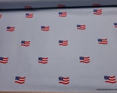 Flannel Fabric - Patriotic Flag - By the yard - 100% Cotton Flannel