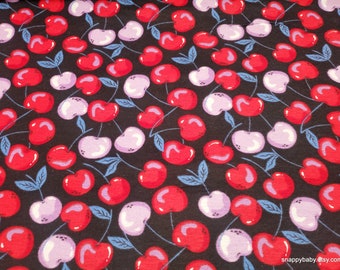 Flannel Fabric - Nostalgic Nod Cherries - By the yard - 100% Cotton Flannel