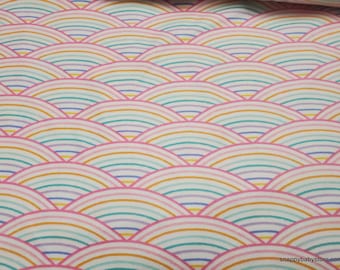 Glow in the Dark Flannel Fabric - Rainbow Glow in the Dark - By the yard - 100% Cotton Flannel