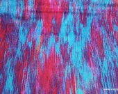 Flannel Fabric - Bright Linear Tie Dye Luxe - By the yard - 70% Rayon, 30 Cotton