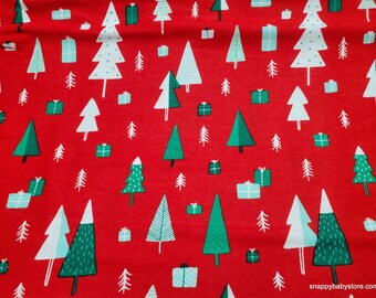 Christmas Flannel Fabric - Wonderland Tree - By the Yard - 100% Cotton Flannel