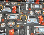 Flannel Fabric - Game On Battle Royale - By the yard - 100% Cotton Flannel