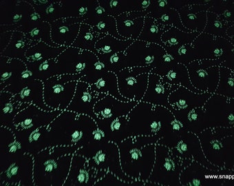 Glow in the Dark Flannel Fabric - Lightning Bug Glow - By the yard - 100% Cotton Flannel