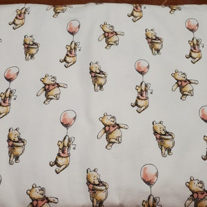 Character Flannel Fabric - Winnie the Pooh Balloon - By the yard - 100% Cotton Flannel