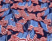 Flannel Fabric - Flying Flags - By the yard - 100% Cotton Flannel