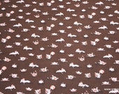 Flannel Fabric - Harmony Farm Hogwash Brown - By the yard - 100% Cotton Flannel
