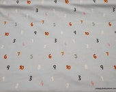 Flannel Fabric - How Much I Love You Numbers - By the yard - 100% Cotton Flannel