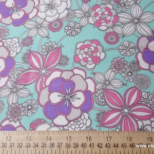 Flannel Fabric Gypsy Flowers By the yard 100% Cotton Flannel image 2