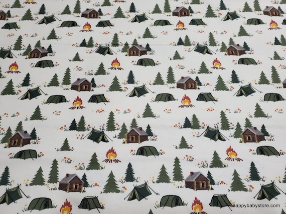 100% Cotton Flannel Fabric Khaki, by the yard