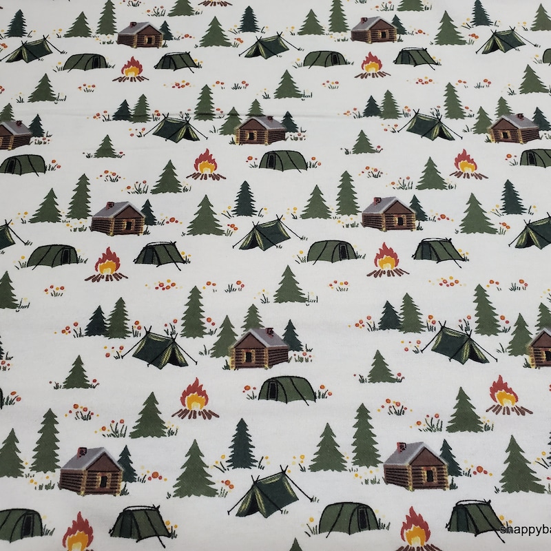 Camping Fabric - Etsy