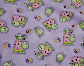 Flannel Fabric - Free Loading Frog - By the Yard - 100% Cotton Flannel