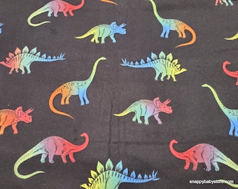 Flannel Fabric - Ombre Dinosaurs - By the yard - 100% Cotton Flannel