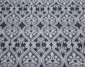Flannel Fabric - Damask Grey - By the yard - 100% Cotton Flannel