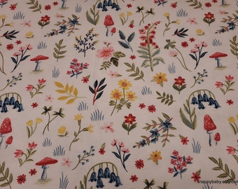 Flannel Fabric - Farmstead Floral - By the yard - 100% Cotton Flannel