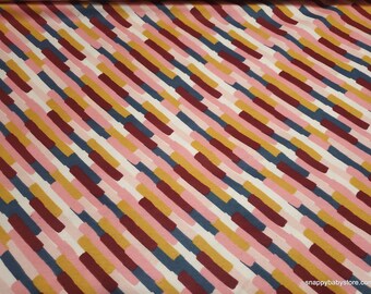 Flannel Fabric - Girl Paint Strokes - By the yard - 100% Cotton Flannel