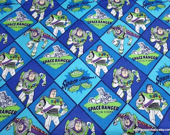 Character Flannel Fabric - Toy Story 4 Buzz Lightyear - By the yard - 100% Cotton Flannel
