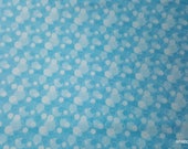 Flannel Fabric - Aqua Bubbles - By the Yard - 100% Cotton Flannel