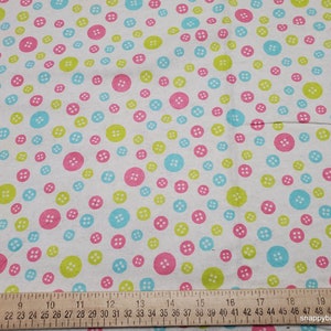 Flannel Fabric Baby Buttons By the yard 100% Cotton Flannel image 2