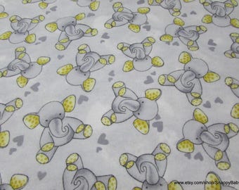 Remnant Flannel Fabric - Elephant Grey - Choose your Size - 100% Cotton Flannel