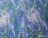 Flannel Fabric - Purple Green Blue Paint Swirl - By the yard - 100% Cotton Flannel