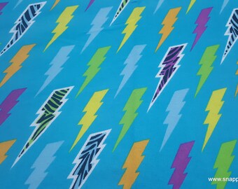 Flannel Fabric - Wild Lightning - By the yard - 100% Cotton Flannel