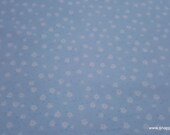 Flannel Fabric - Bunny Blue Floral - By the yard - 100% Cotton Flannel