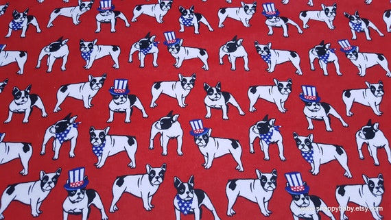 French Bulldogs Best Friends by Elizabeth's Studio Priced by the Half Yard 42/43