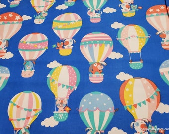 Premium Flannel Fabric - Twinkle Comfort Up Up and Away Royal Blue - By the yard - 100% Cotton Flannel Premium