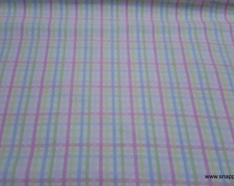 Flannel Fabric - Bunny Gingham - By the yard - 100% Cotton Flannel