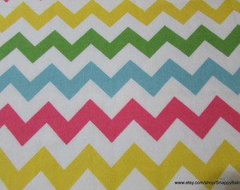 Flannel Fabric - Medium Chevron Girl - By the yard - 100% Cotton Flannel
