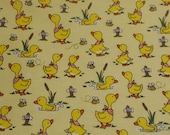 Flannel Fabric - Puddle Pals Duck Pond - By the yard - 100% Cotton Flannel