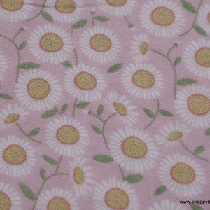 Flannel Fabric Daisy Floral By the yard 100% Cotton Flannel image 3