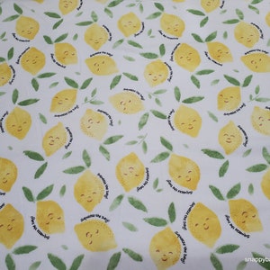 Flannel Fabric - Squeeze the Day - By the yard - 100% Cotton Flannel