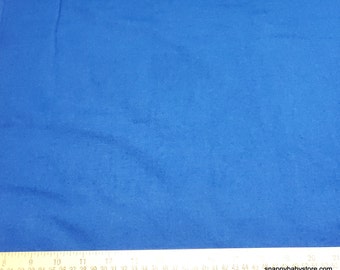 Flannel Fabric - Solid Royal - By the yard - 100% Cotton Flannel